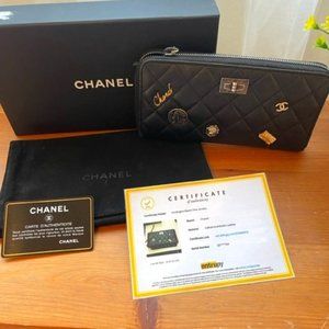 Chanel Lucky Charm Reissuance Zip Around Wallet